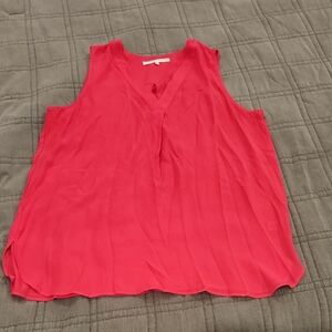 Violet & Claire Sleeveless Vibrant Pink Blouse Size M, New Without Tags!